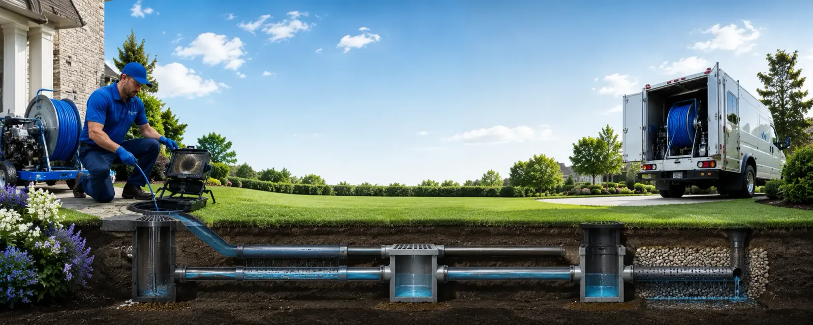 Outdoor drain cleaning information for Gates, NC